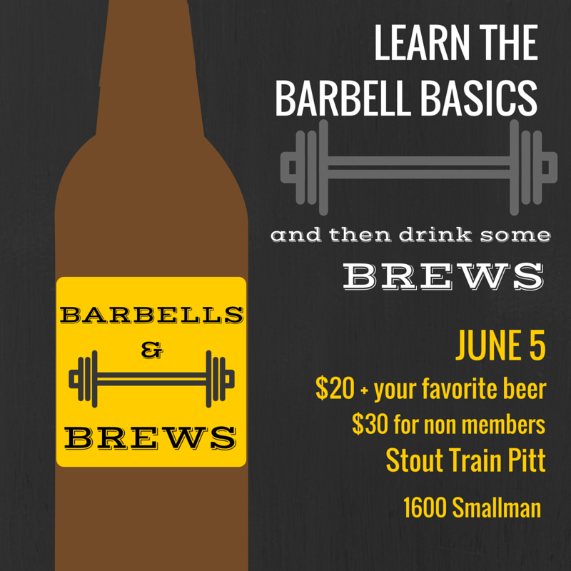 Barbells & Brews on June 5th