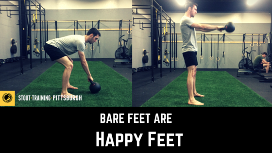 Bare feet are happy feet