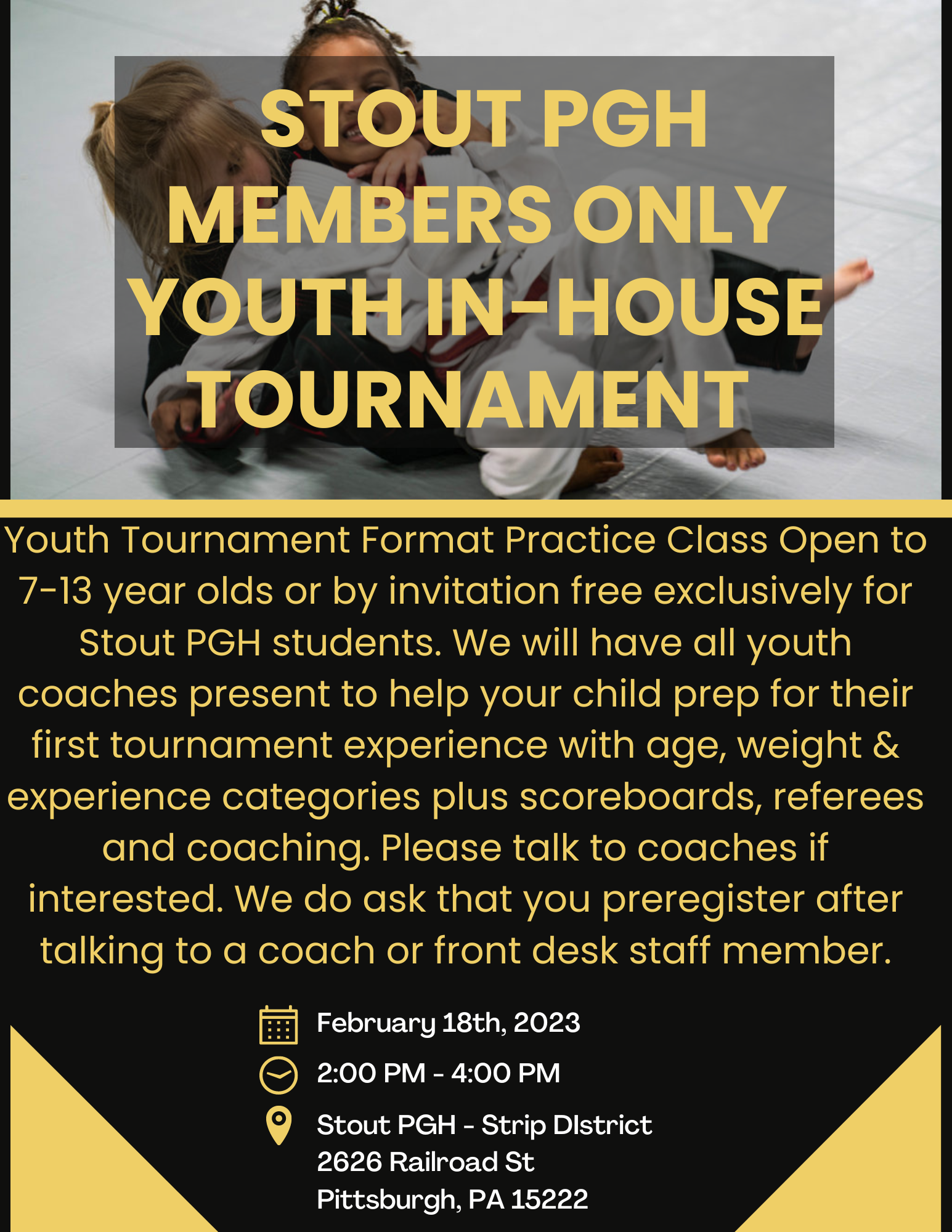 Stout PGH Youth Members Only In House Tournament