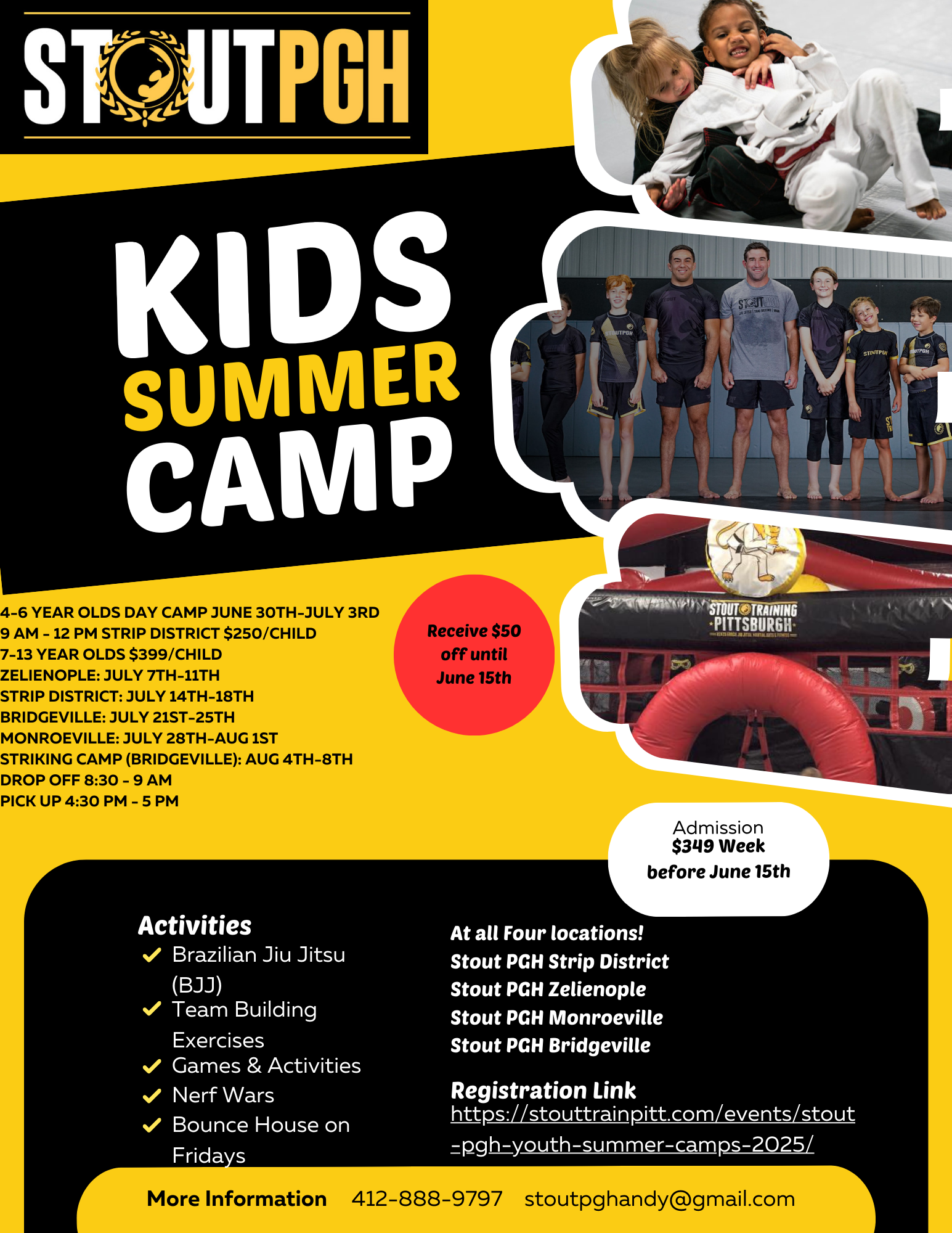 Stout PGH Youth Summer Camps 2025