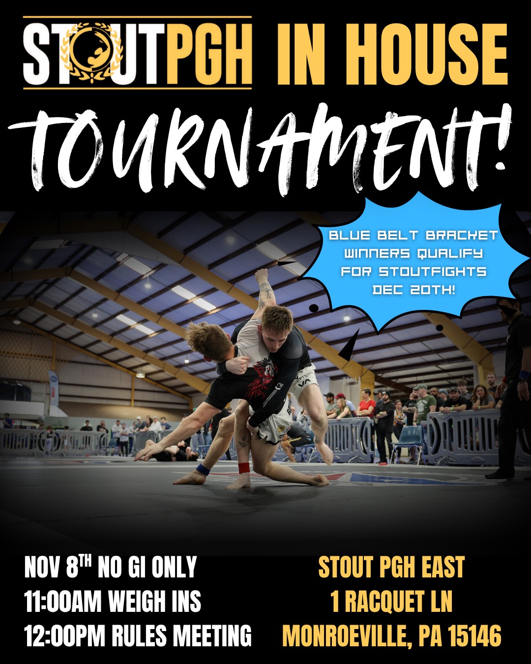 Stout Fights Presents Stout PGH NOGI Tournament